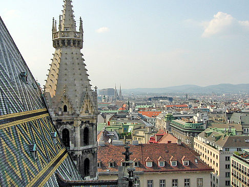 Blick auf Wien aus dem Stephansdom Foto 