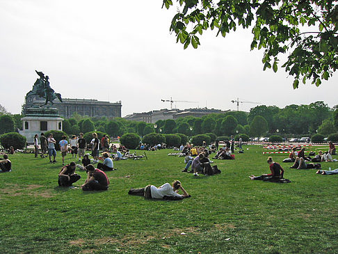 Heldenplatz vor der Hofburg - Wien (Wien)