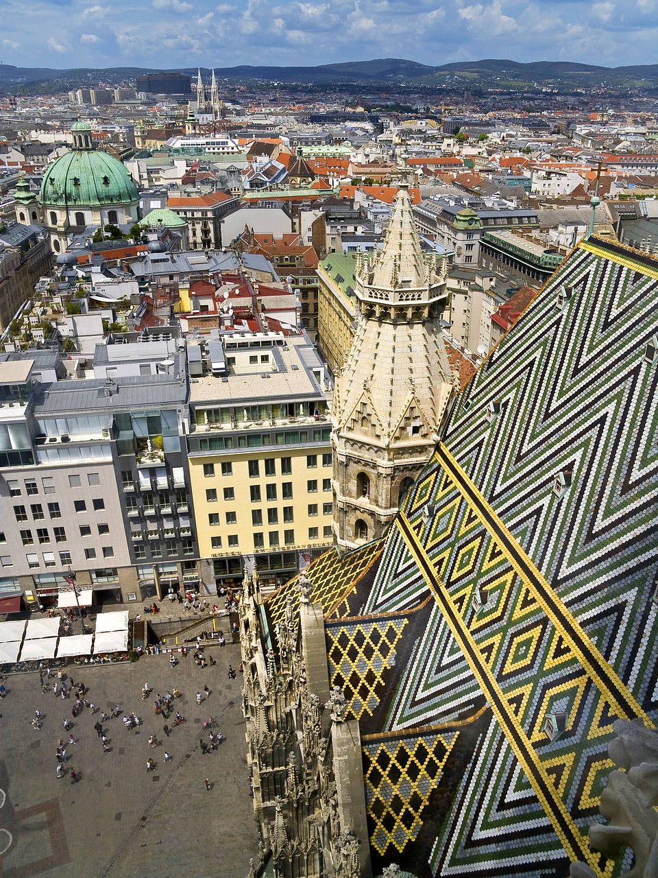 Ein Tag in Wien Fotografie Attraktion  in Wien Wunderbare Aussicht vom Stephansdom
