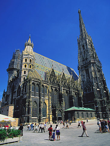 Ansicht Attraktion Kurzinfo zu Wien Fotografie Sehenswürdigkeit Der Stephansdom ist ein Wahrzeichen Wiens