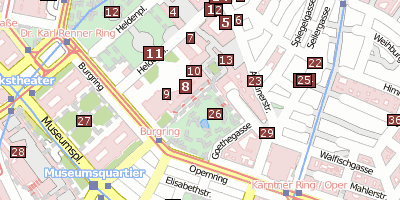 Stadtplan Neue Hofburg