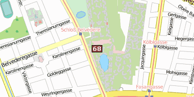 Schloss Belvedere Stadtplan