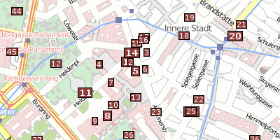 Stadtplan Spanische Hofreitschule Wien